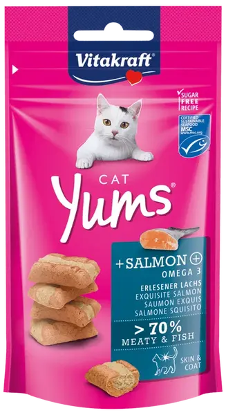 Pochoutka Vitakraft Cat Yums s lososem 40g