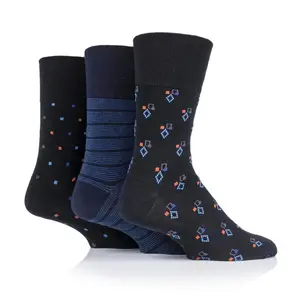Pánske 3 páry 39-45 ponožky Gentle Grip CUBIC CONTROL voľný lem
