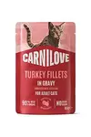 Carnilove Cat Pouch Gravy Turkey Valerian 85g