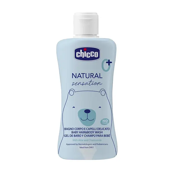 CHICCO Sprchový gel 2v1 na tělo a vlasy natural sensation 0m+ 200 ml