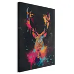 artgeist MALBA NA PLÁTNĚ, abstraktní, zvířata, 80/120/1.2 cm