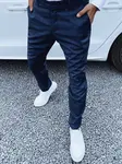 Pánské chino kalhoty tmavě modré