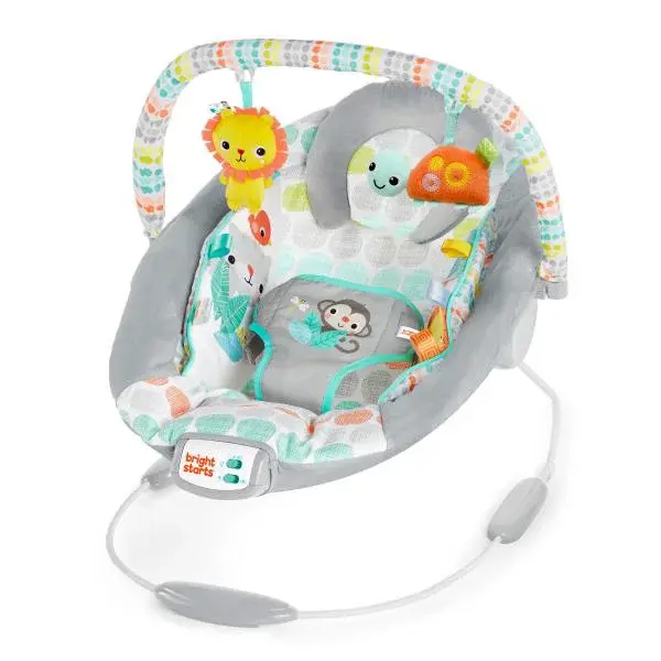 Lehátko vibrující s melodií Whimsical Wild 0m +, do 9kg, 2019