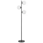 Beliani STOJACÍ LAMPA Černá 153 cm Wadi