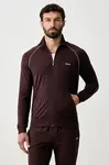 BOSS  rozepínací mikina pánská bavlněná s elastanem Mix&Match Jacket Z