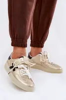 Boto Nízké dámské sportovní boty zlaté Zelevelis