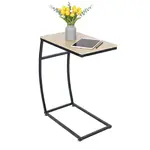 Relaxdays STOLEK Černý dřevodekor kov C tvar 58,5 cm