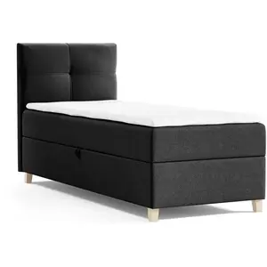 Beautysofa ČALOUNĚNÁ postel Helen Mini 103/206/106, černá