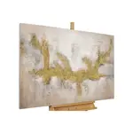 KUNSTLOFT RUČNĚ MALOVANÝ AKRYLOVÝ OBRAZ ZLATÝ, 120/80 CM