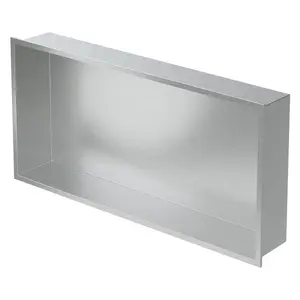 LuxeBath SPRCHOVÝ KOUT, stříbrný, 60/30 cm, s rámem