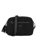 Semišová dámská crossbody kabelka Daniela, černá