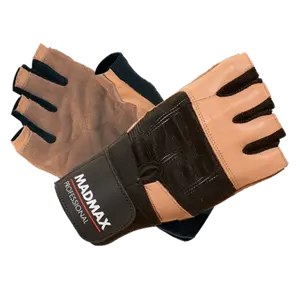 MadMax Rukavice Professional MFG269 hnědé - L