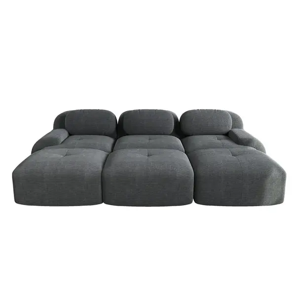 SEDACÍ SOUPRAVA 3-místná 298/178/75 cm Šedá