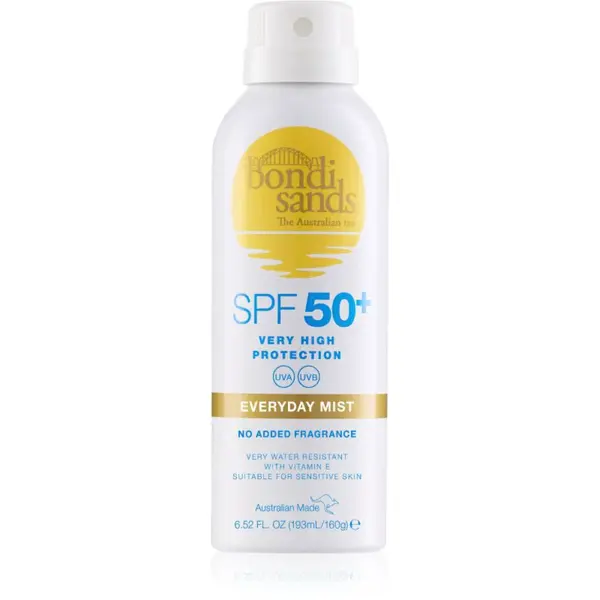 Bondi Sands SPF 50+ Everyday Mist vodeodolný sprej na opaľovanie SPF 50+ 160 g