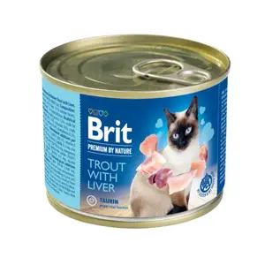Brit Premium Cat by Nature konzerva Trout & Liver 200 g | Konzerva pre mačky