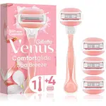 Gillette Venus ComfortGlide Spa Breeze dámsky holiaci strojček + náhradné hlavice 4 ks