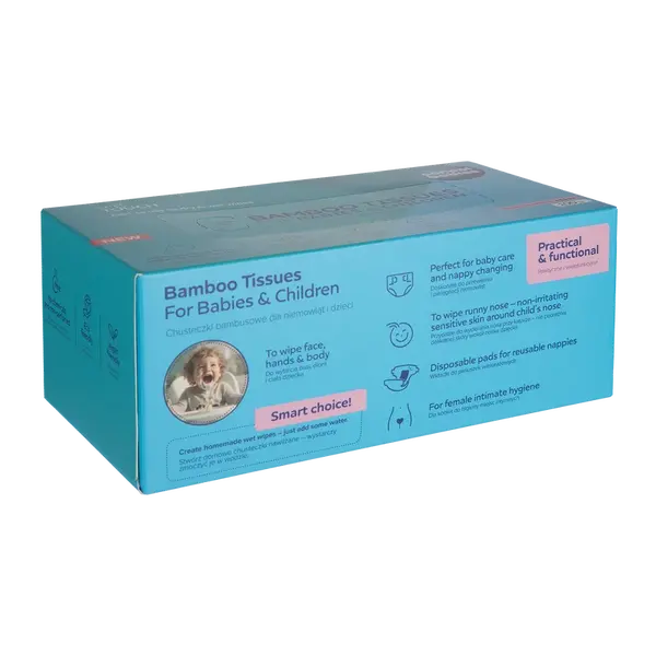 CANPOL BABIES Bambusové obrúsky 2v1 100 ks