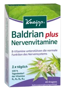 KNEIPP Baldrian plus Nervenvitamine 40 tabliet