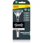 Wilkinson Sword Quattro Essential 4 Titanium Sensitive holiaci strojček + náhradné hlavice 4 ks