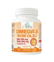 DR.NATURAL Omega 3 Rybí olej 1000mg 150 kapsúl