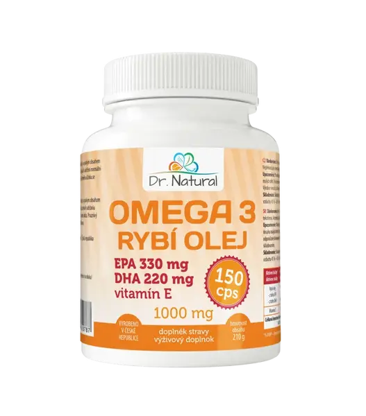 DR.NATURAL Omega 3 Rybí olej 1000mg 150 kapsúl