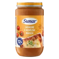 SUNAR Príkrm lasagne s hovädzím mäsom 12m+, 235 g