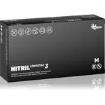Espeon Nitril Longstar3 Black nitrilové nepudrované rukavice veľkosť M 2x50 ks