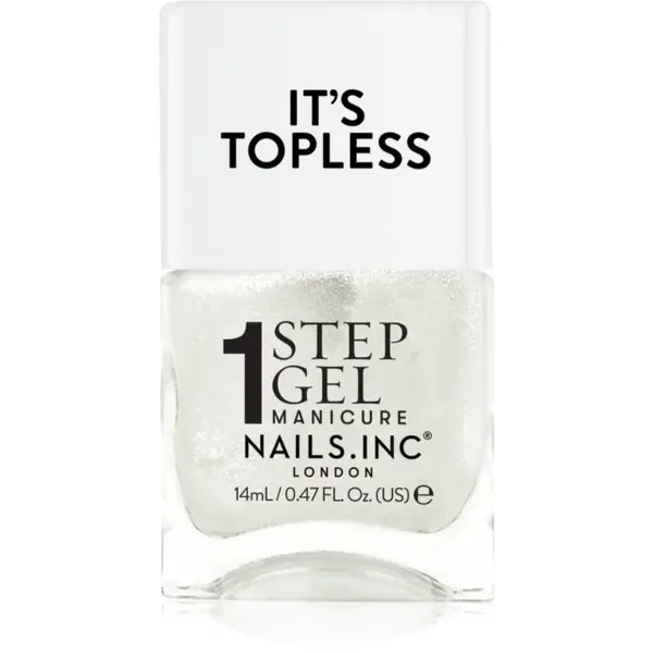 Nails Inc. It’s Topless gélový lak na nechty pre dlhotrvajúci efekt odtieň Sydney 14 ml