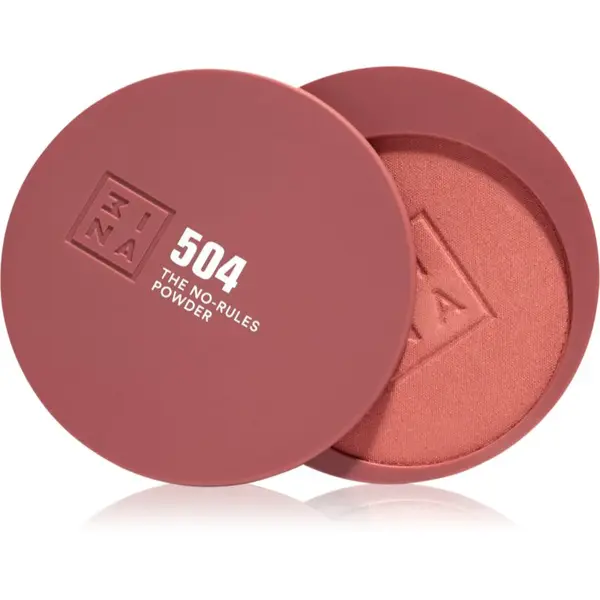 3INA The No-Rules Powder multifunkčné líčidlo na oči, pery a tvár odtieň 504 - Classic nude, shimmer 8 g