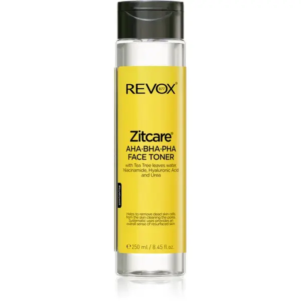 Revox B77 Zitcare AHA BHA PHA Active Face Toner jemné čistiace tonikum 250 ml
