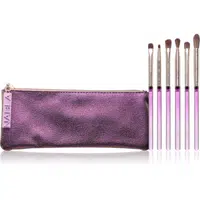 NABLA Cosmetics Amethyst sada štetcov na líčenie očí s puzdrom