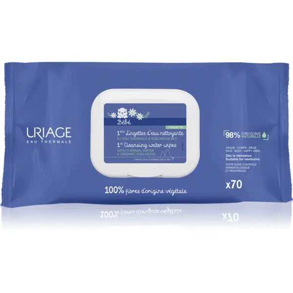 Uriage Bébé 1st Cleansing Wipes čistiace utierky 70 ks