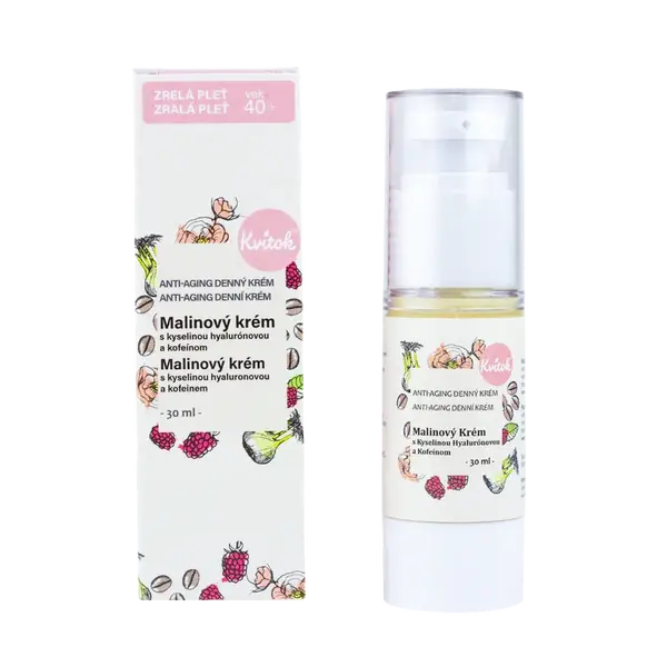 KVITOK Malinový denný krém pre zrelú pleť (vek 40+) 30 ml