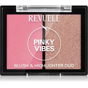 Revuele Blush & Highlighter Duo lícenka s rozjasňovačom odtieň Pinky Vibes 8 g