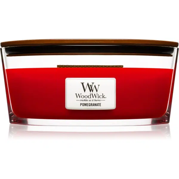 Woodwick Pomegranate vonná sviečka s dreveným knotom (hearthwick) 453.6 g