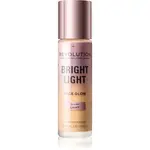 Makeup Revolution Bright Light Face Glow rozjasňujúci tónovací fluid odtieň Gleam Light 23 ml