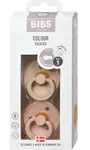 BIBS Colour Cumlíky z prírodného kaučuku - , veľkosť 1, Vanilla/Blush 2 ks