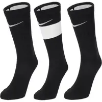 Nike Y NK ELITE CREW 3PR Detské ponožky, čierna, veľkosť