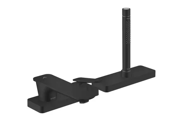 Axor Citterio C - Baterie na okraj vany, 3-otvorová instalace, matná černá 49431670