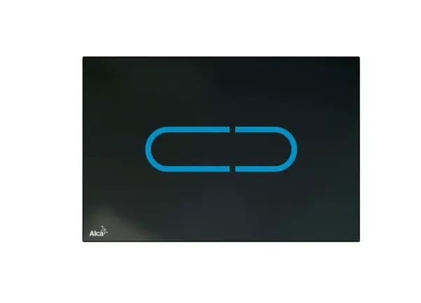 Alcadrain Ovládací tlačítka - Ovládací tlačítko splachování bezdotykové, sklo/černá NIGHT LIGHT-1