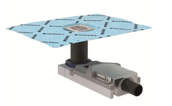 Geberit Příslušenství - Sprchová podlahová vpusť, pro výšku mazaniny u vtoku 7-9 cm 154.052.00.1