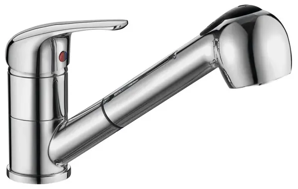 Aqualine 40 - Dřezová baterie s výsuvnou sprškou, chrom 52137