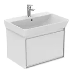 Ideal Standard Connect Air - Skříňka pod umyvadlo Cube 65 cm, 58x41x40 cm, lesklá bílá/bilá mat E0847B2