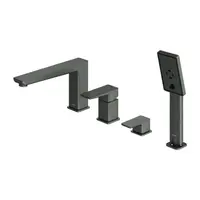 OMNIRES Parma - Baterie na okraj vany, 4-otvorová instalace, kartáčovaný grafit PM7432GR