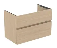 Ideal Standard Finesse - Umyvadlová skříňka, 80x44x55 cm, 2 zásuvky, bílý dub E3387US