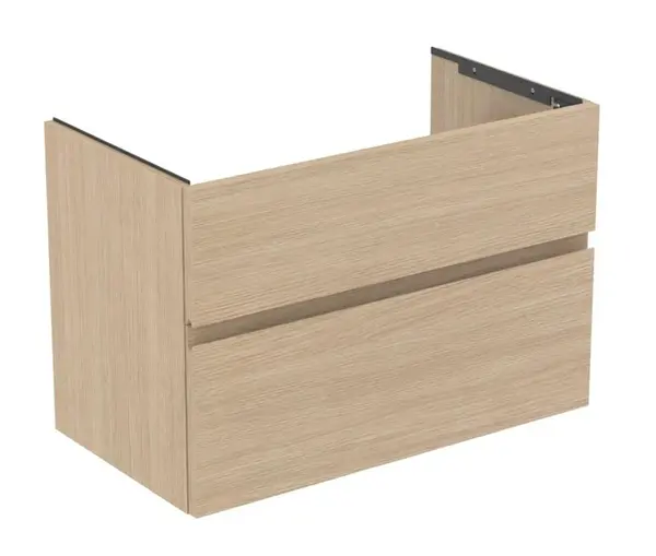 Ideal Standard Finesse - Umyvadlová skříňka, 80x44x55 cm, 2 zásuvky, bílý dub E3387US