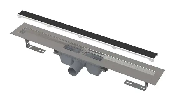 Alcadrain Odtokové žlaby - Sprchový žlab Marble 105 cm, s roštem pro vložení dlažby, nerez APZ15-1050