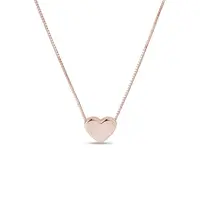 Náhrdelník ve tvaru srdce z růžového zlata KLENOTA