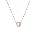 Elegantní přívěsek s diamantem v růžovém zlatě KLENOTA