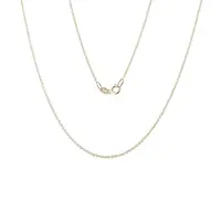 Zlatá dámska retiazka rolo 30 v dĺžke 42 cm KLENOTA